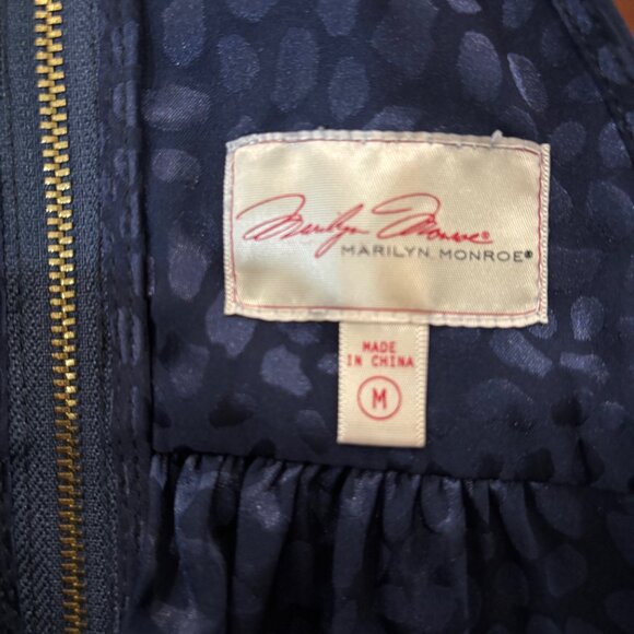 Navy Blue Marilyn Monroe Romper - Picture 5 of 12